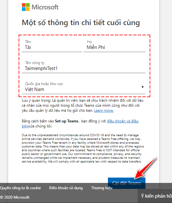 cai dat microsoft teams tren pc