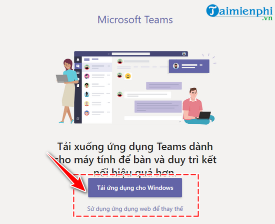 tai ung dung microsoft teams cho windows