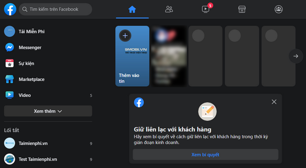 Cách đổi nền Facebook thành màu đen trên máy tính