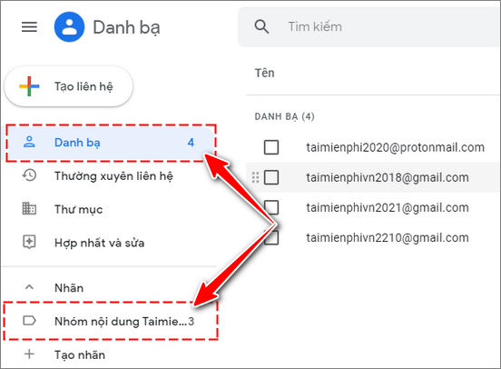 Tạo nhóm trong gmail, tạo group email trong gmail