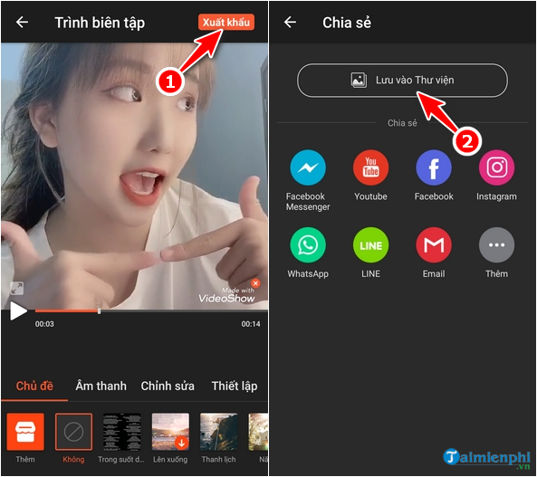 Cách cài đặt và sử dụng VideoShow