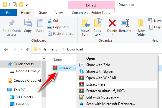 does ultrasurf install adware