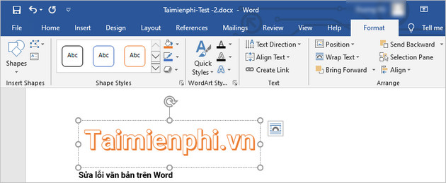 Word - Tạo Font chữ đẹp bằng WordArt