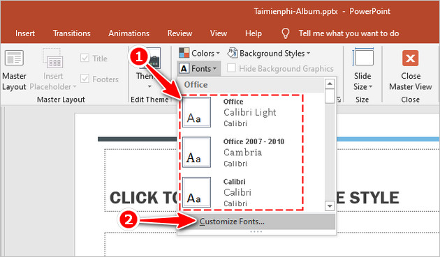 Đặt font chữ mặc định PowerPoint:
Một bài thuyết trình ấn tượng không chỉ là về ý tưởng và nội dung, mà còn cần có font chữ phù hợp để tôn lên vẻ đẹp và sự chuyên nghiệp của nó. Với tính năng đặt font chữ mặc định PowerPoint của Microsoft, bạn có thể dễ dàng thực hiện điều này và tạo ra những bài thuyết trình độc đáo nhất. Hãy đến và trải nghiệm ngay để tối ưu hóa công việc của mình.