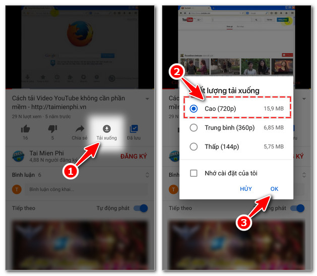 How to listen to youtube videos right on the mobile phone 2 app