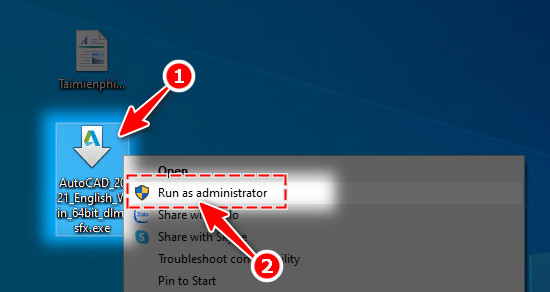 huong dan tai va cai autocad 2021 mien phi