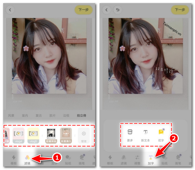 cach chinh sua anh bang ung dung butter camera