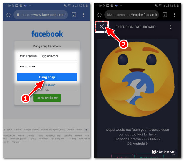how to fix facebook hang up on android 4