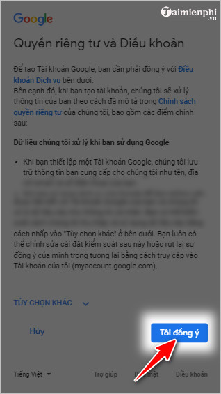 cach tao gmail moi tren dien thoai oppo