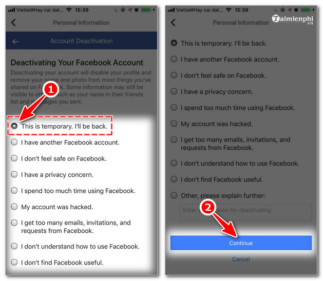 Cách khóa Facebook trên điện thoại iPhone, Android tạm thời hoặc vĩnh viễn