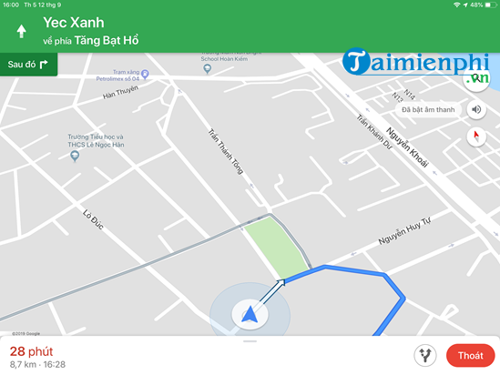 huong dab cai dat chi duong google maps bang giong tren Android iPhone
