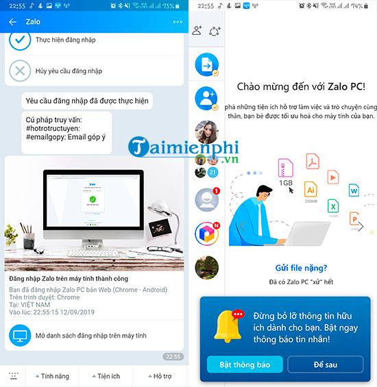 cach dung nhieu tai khoan zalo tren dien thoai