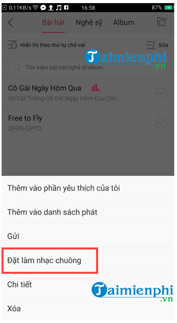 cai nhac chuong cho oppo bang nhac tu chon 6