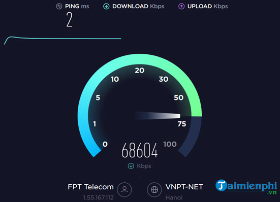 how to test toc due to internet