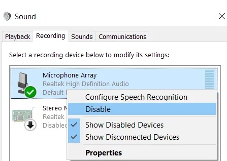 sua loi microphone khong hoat dong tren windows 10 6