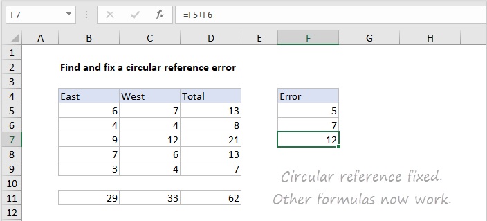 cach sua loi circular reference trong excel 5