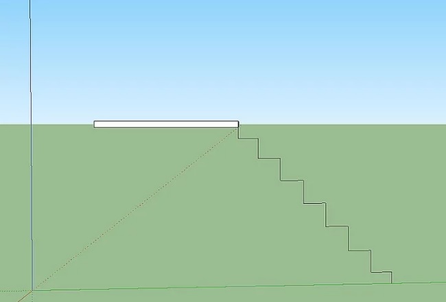 Tạo cầu thang nội thất trong Sketchup