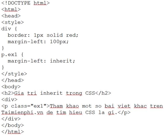 thuoc tinh margin trong css 13