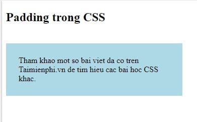 Thuộc tính padding trong CSS