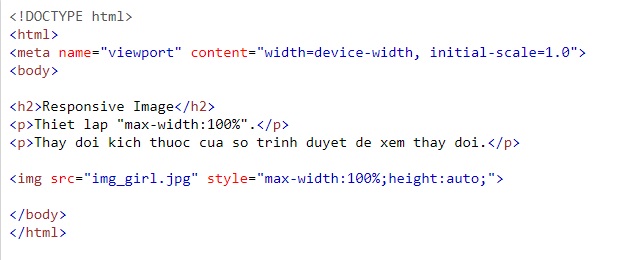 Responsive Web Design trong HTML