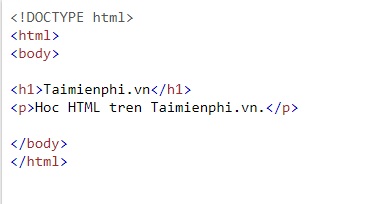 Tìm hiểu các phần tử trong HTML