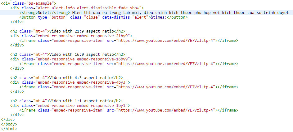 Hình ảnh trong Bootstrap, cấu trúc và cách sử dụng