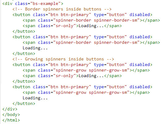 Spinner trong Bootstrap