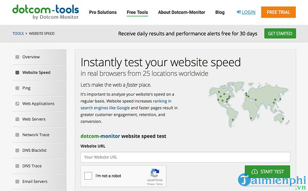 Công cụ kiểm tra tốc độ web miễn phí năm 2021