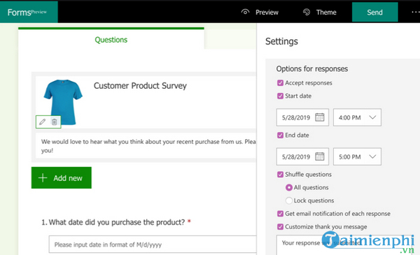 Cách sử dụng Microsoft Forms tạo Survey chuyên nghiệp