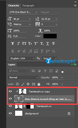 Cách biến ảnh thành chữ trong Photoshop