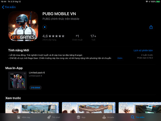 Cách cập nhật PUBG Mobile trên điện thoại Andoid, iOS