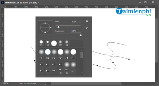 How to draw curved lines in photoshop 19