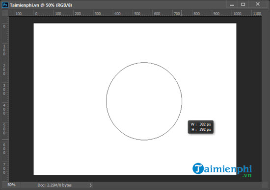 Cách vẽ hình tròn trong Photoshop trên máy tính