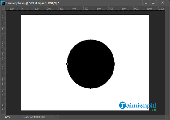 Cách vẽ hình tròn trong Photoshop trên máy tính