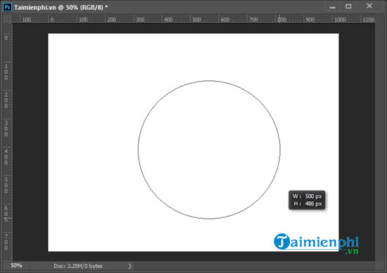 Cách vẽ hình tròn trong Photoshop trên máy tính