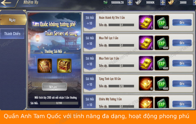 But the boy has returned to the game of quan anh tam quoc