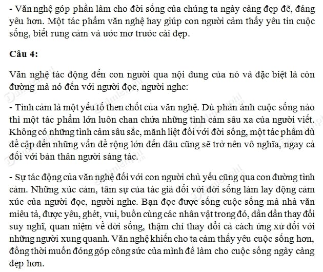 Soạn bài Tiếng nói của văn nghệ, Ngữ văn lớp 9