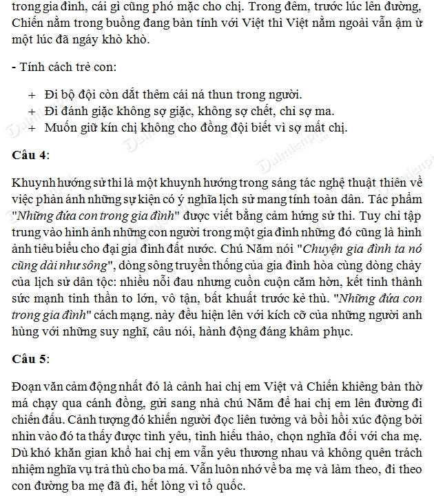 Soạn bài Những đứa con trong gia đình, Ngữ văn lớp 12 Soạn bài Những đứa con trong gia đình, Ngữ văn lớp 12