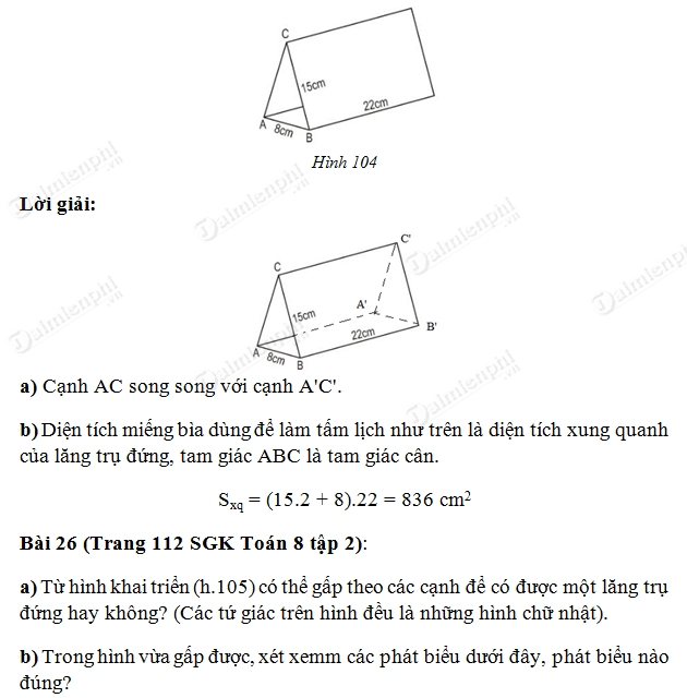 giai toan lop 8 dien tich xung quanh cua hinh lang tru dung