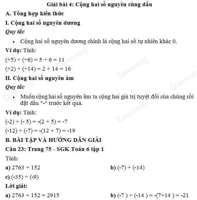giai bai cong hai so nguyen cung dau