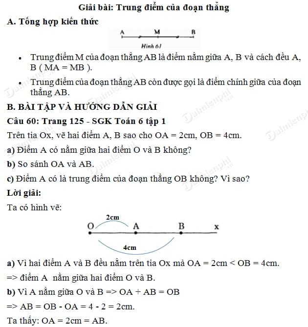 giai bai trung diem cua doan thang