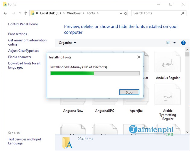 Cách cài font chữ cho Win 10, thêm phông chữ mới trên Windows 10