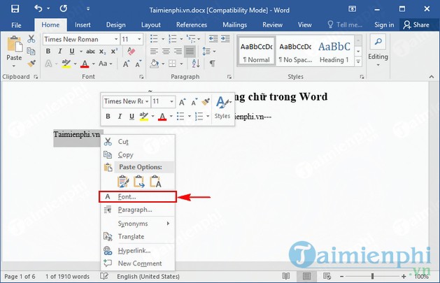 Hướng Dẫn Định Dạng Phông Chữ Trong Word, Chỉnh Font Chữ Mặc Định