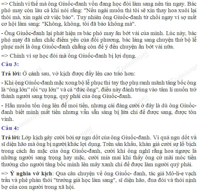soan bai ong giuoc danh mac le phuc trang 118 sgk ngu van 8 tap 2 soan van lop 8 4