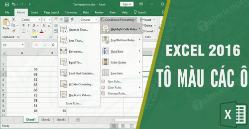 Cách tô màu trong Excel theo điều kiện hữu ích cho dân kế toán