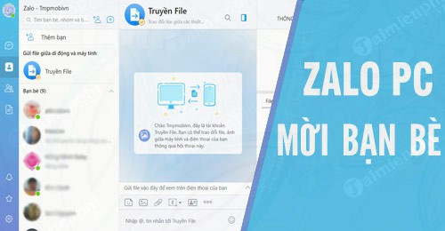 Cách mời bạn bè sử dụng Zalo PC, trên máy tính