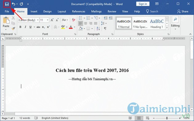 cách lưu file trên word 2007 word 2016 6