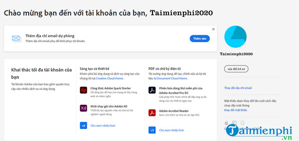 Cách đăng ký tài khoản Adobe mới nhất