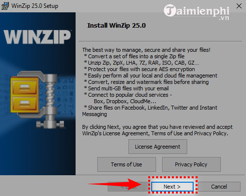 Hướng dẫn cài WinZip, phần mềm nén và giải nén file dữ liệu trên máy tính, laptop