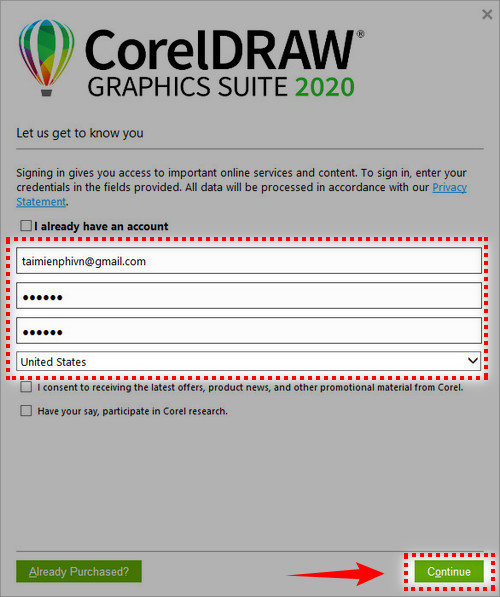 Install and use Corel